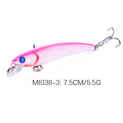 3 D Eyes Minnow Fishing baits and tackle carp fishing lures bass fishing  accessories,7.5cm/2.95 ,5.6g/0.19oz