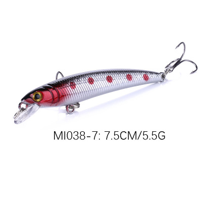 3 D Eyes Minnow Fishing baits and tackle carp fishing lures bass fishing  accessories,7.5cm/2.95 ,5.6g/0.19oz