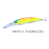 Minnow Bait fishing  Crankbait Hard Bait  bass fishing tackle ABS Fishing Lures  ,5.71in/0.447oz  14.5cm/12.7g