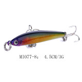 Wholesale Minnow fishng lures  with 10#  treble hooks 3D eyes artificial bait bass  fishing bait  carp fishing tackle ,5cm/1.96   3.3g/0.11oz