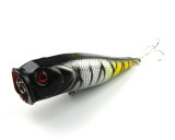 Top Water Fishing Lures Bass Hard Baits 3D Eyes Life-Like Swimbait Fishing Poppers for Freshwater Saltwater Fishing