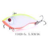 Vibe Fishing lures  plastic Vib Bait  bass  Fishing Tackle,5.5cm/2.16in 9.1g/0.35oz