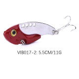 Metal VIBE fishing lures set spoon baits VIB  hard bait bass fishing tackle  vibration lure, 11g/0.388oz 5.5cm/2.16