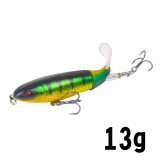 Fishing Saltwater Whopper Popper 10cm/13g Topwater Crappie Fishing Lures Floating Wobbler Spinner  Baits Lure for Bass Fishing