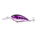 Crankbaits Bass Fishing Lures Set Small Fishing Baits Topwater Hard Lures, Sharp Treble Hooks for Trout Minnow Popper Walleye Crappie