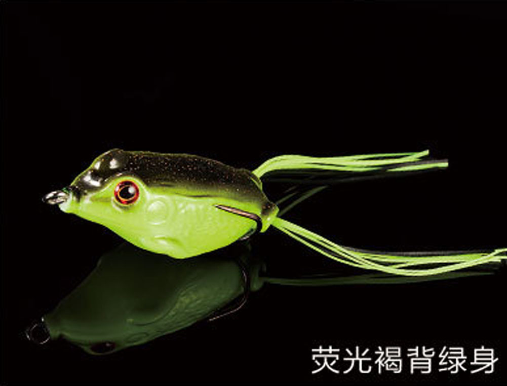 Sougayilang Snakehead Frog Fishing Lure 1Pc 90mm 14g Artificial Soft Hollow  Body Frog Bait With Fishing Hooks Topwater Bass Fishing Tackle