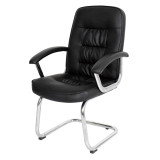 Leather Office Chair High Back Computer Gaming Desk Chair Executive Ergonomic Lumbar Support Black