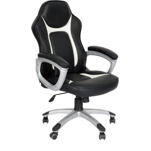 Leather Black High Back Computer Desk Chair Executive Office Chair For Office And Home Use