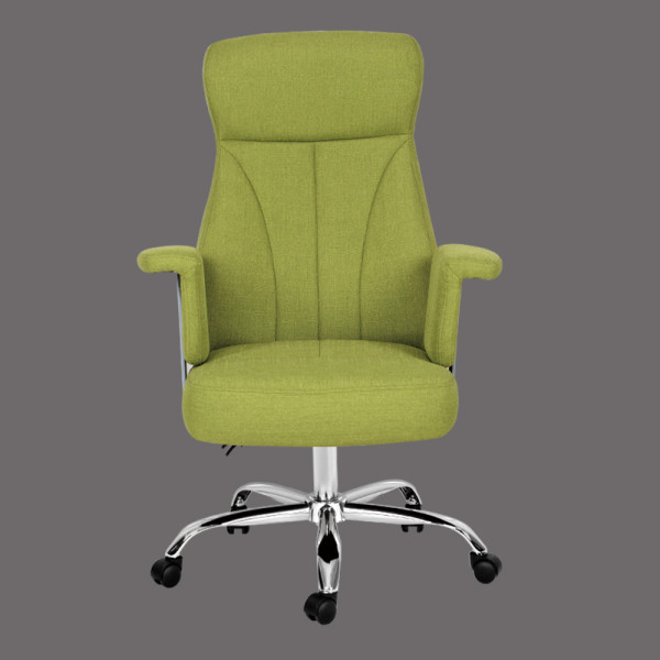 High back fabric office chair with armrest