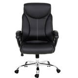 High Back Leather Executive Swivel Chair with Arms