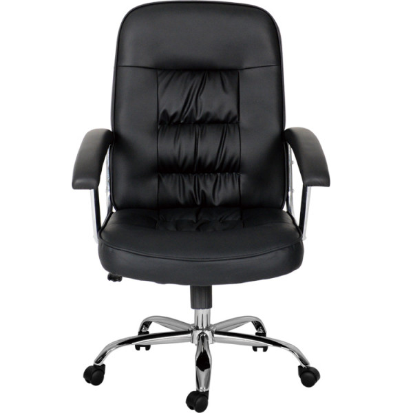 Leather Office Chair High Back Computer Gaming Desk Chair Executive Ergonomic Lumbar Support Black