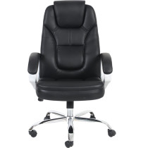 Office Chair Desk Chair Computer Chair High Back Leather Office Desk Chairs Adjustable Black Executive Chair