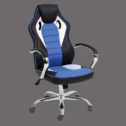 YN Furniture PU Leather Executive Bucket Seat Racing Style Office Chair Computer Desk Task