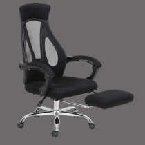 Cheap high back mesh office chair with footrest