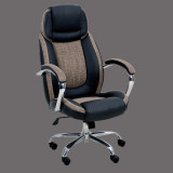 High back swivel leather office chairs with wheels