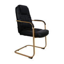 Most popular simple style leather office chair no wheels