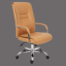 Leather swivel executive office chair meeting chair with castors