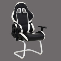 PU leather computer gaming racing chair without wheels