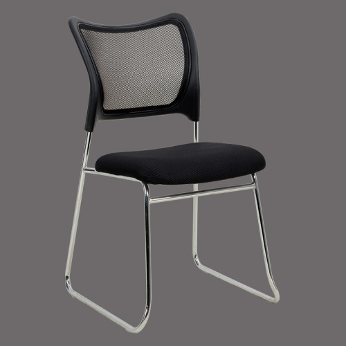 Mid back executive visitor office chair without wheels