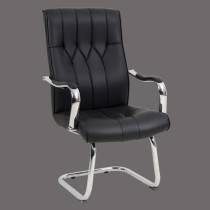 leather office chair no wheels for conference room