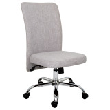 Gray fabric office swivel computer chair