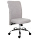 Gray fabric office swivel computer chair