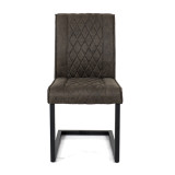 Leather Dining Chairs High Back Elegant Design Home Furniture