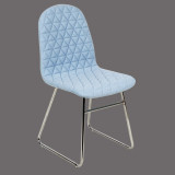 modern stainless steel restaurant fabric cover plastic dining chair