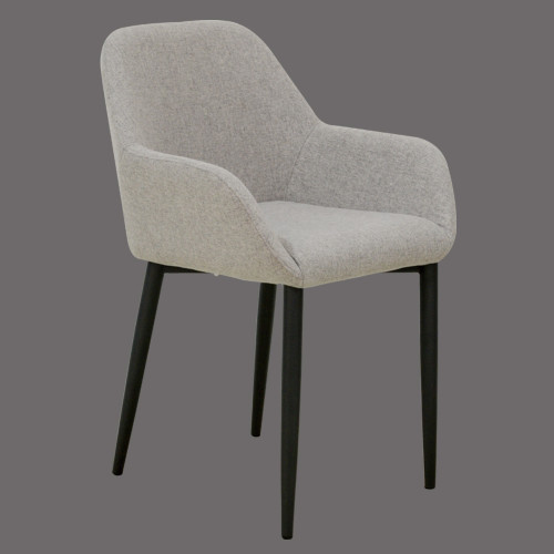 Modern style high quality hot sell grey fabric cover dining chair