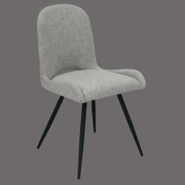 Favorable Price modern Chinese cheap furniture gray fabric dining room chairs