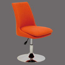 Fashion swivel orange fabric dining chair