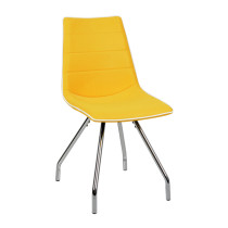 new design leather metal legs dining chair made in China