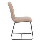 PVC leather high back restaurant dining chair