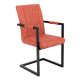 Wholesale new design leather dining armchair with metal frame