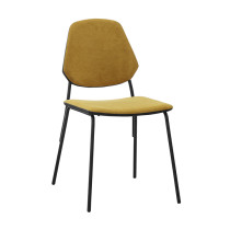 New simple design comfort dining chair with metal legs