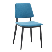 Nice design blue fabric dining chair