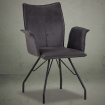 High back mid century contemporary armchair