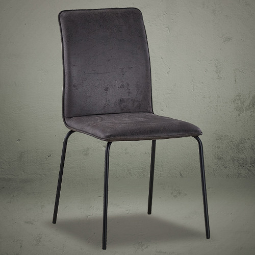 Armless metal leg dining chairs