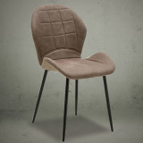 Dining chairs leather mid back metal legs design