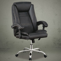 office chairs leather black with wheels