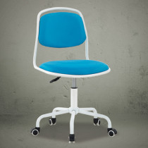 office chair blue fabric swivel little