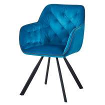 blue comfortable sofa dining chair fashion