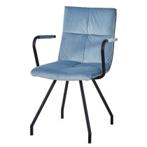 blue dining side armchair modern design made in china
