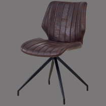 YN dining side chair antique leather