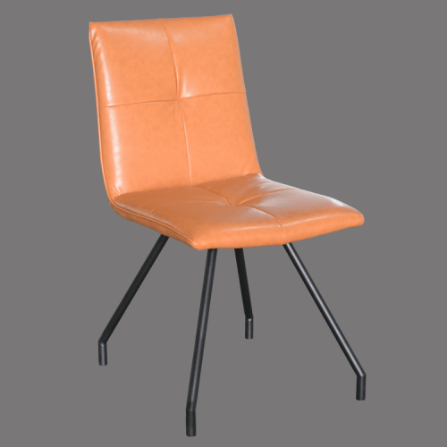 Dining side chair faux leather without arms