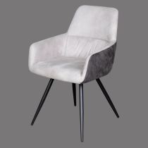 dining chair gray high back with armrest