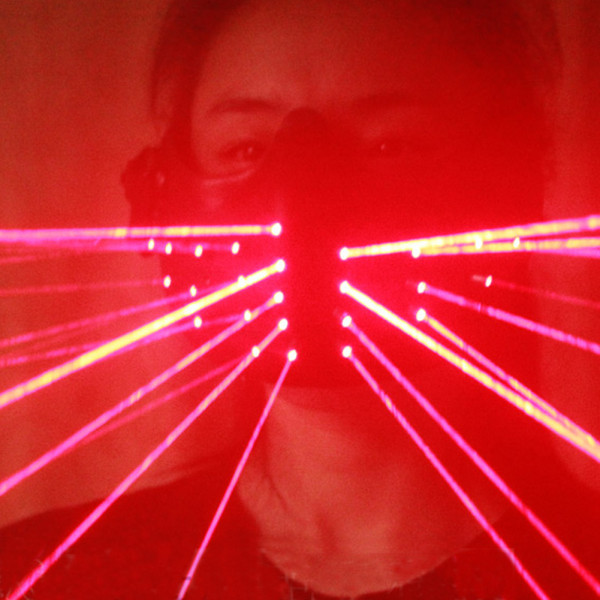 Burning Man Laser Light Half Face Mask Face Bandana Festival EDM Rave Outfits Coachella