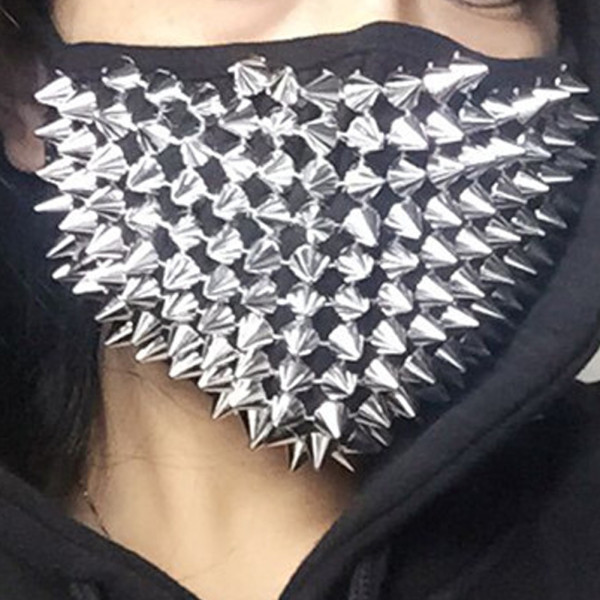 Burning Man Dust Mask Studded Face Bandana Festival Playa EDC Rave Outfits Scarf Hood Ski Ninja Holographic Coachella