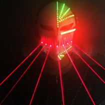 Burning Man Laser Light Skull Mask Face Bandana Festival EDM Rave Outfits Coachella