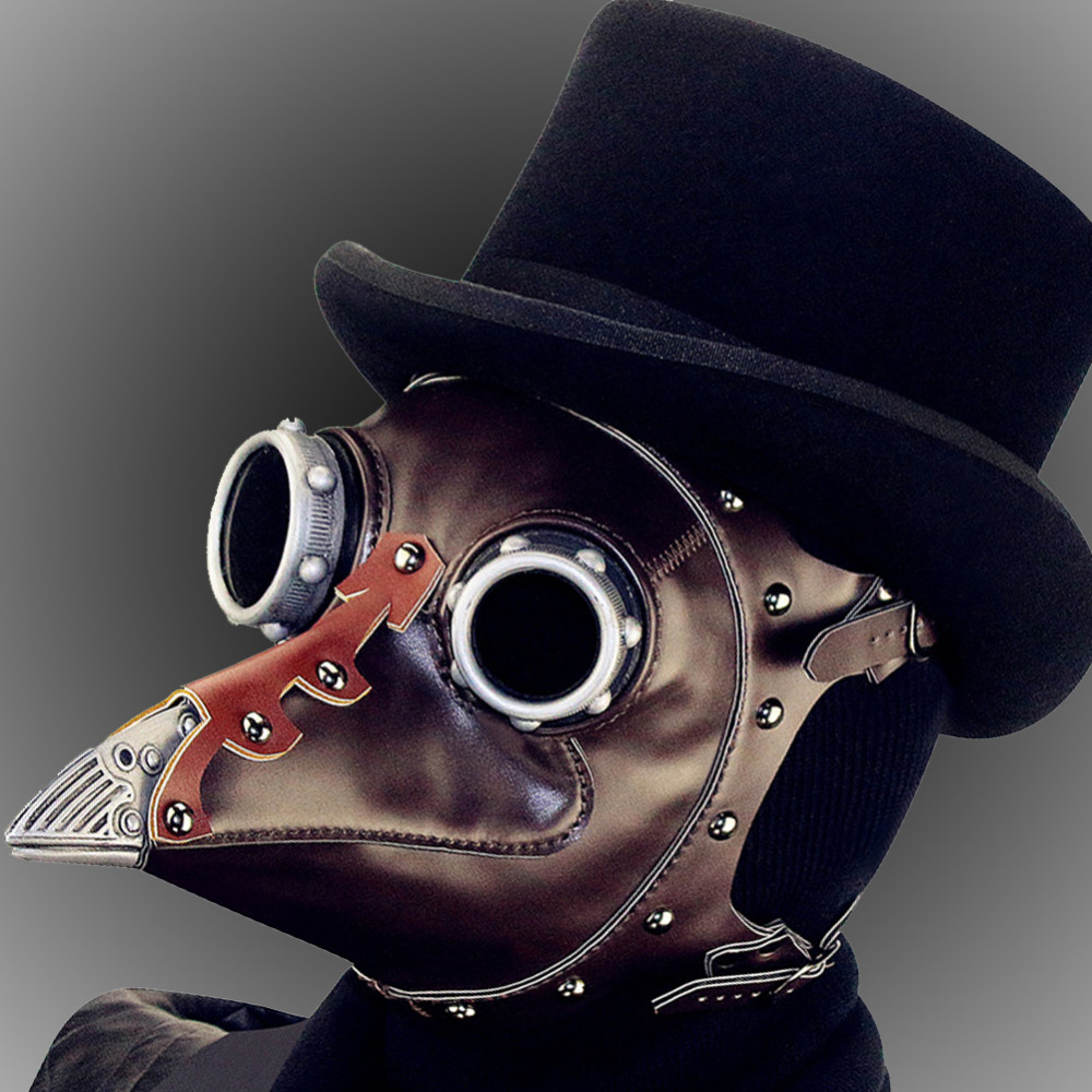 PUNK RAVE Personalized Gothic Black Steampunk Men's Accessories Cosplay  Mask